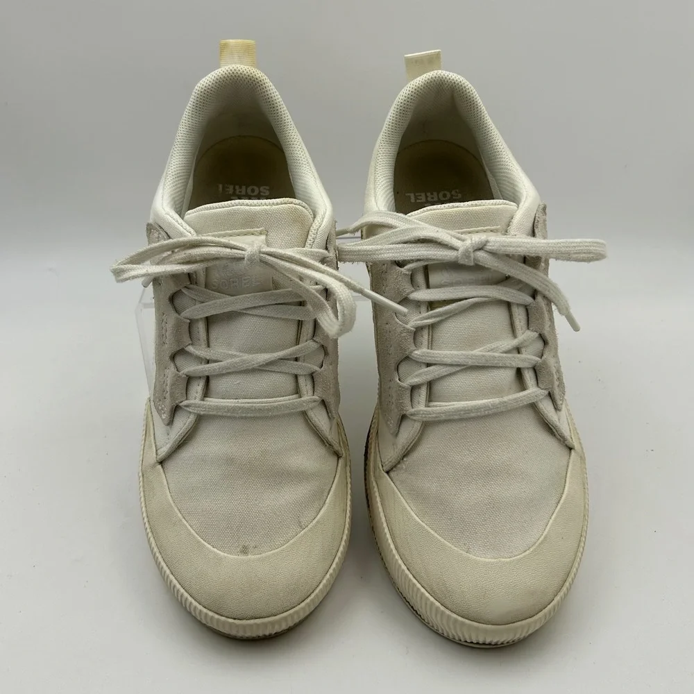 Sorel Out N About III Low Sneakers Women 8.5 Sea Salt Waterproof Gorpcore NL4970